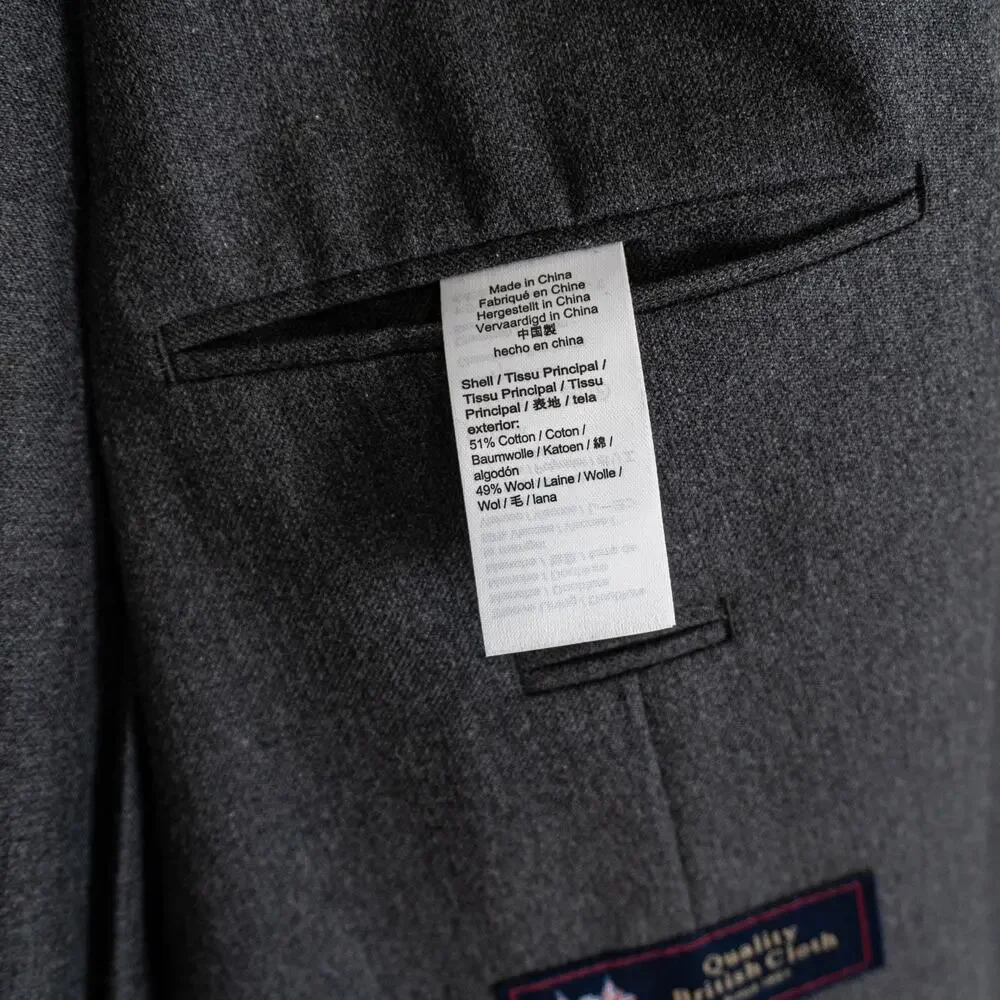 J.Crew Ludlow Slim-fit Unstructured suit Jacket English-wool Blend Twill 42L